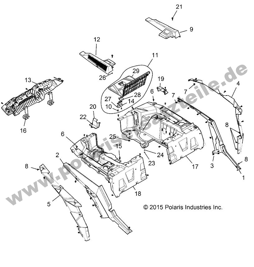 BODY, REAR RACK AND FENDERS