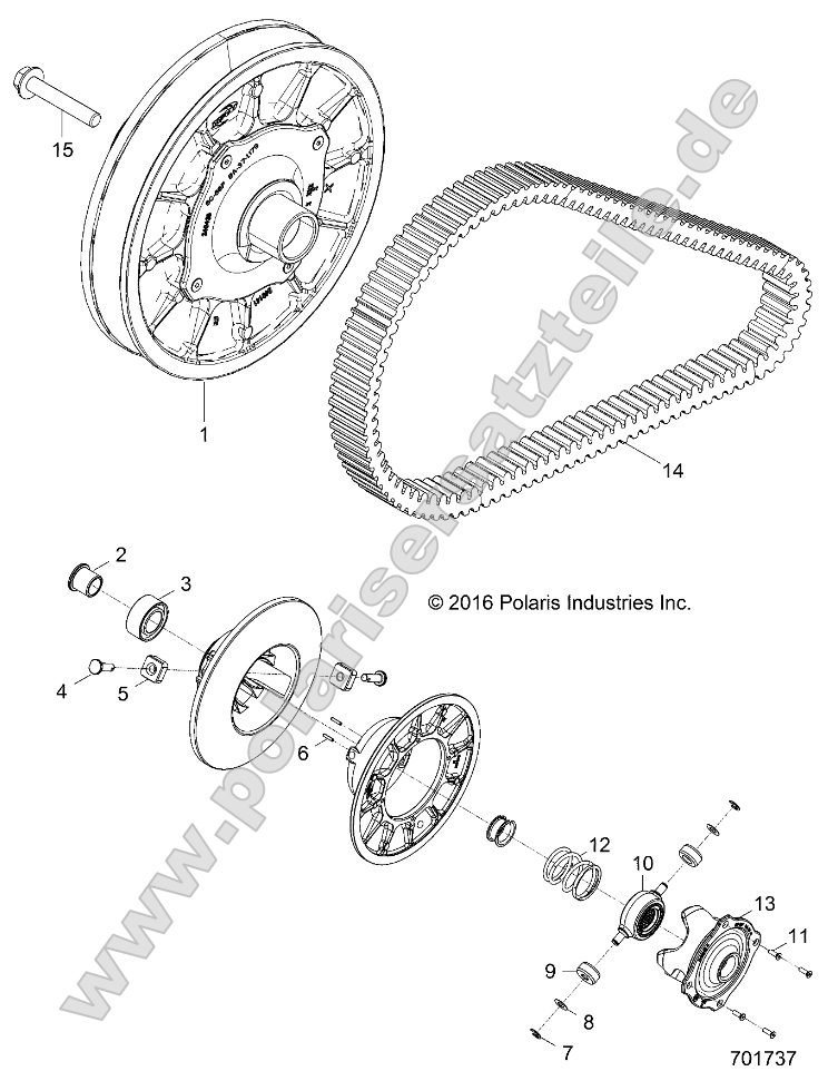 Drive Train, Secondary Clutch