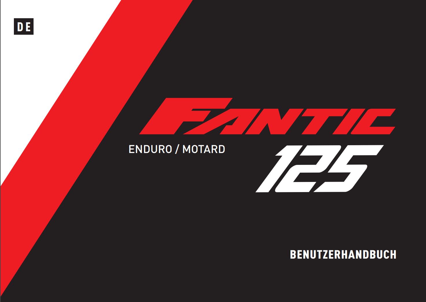 Fantic Benutzerhandbuch XEF 125 Enduro / XMF 125 Motard 2021-22
