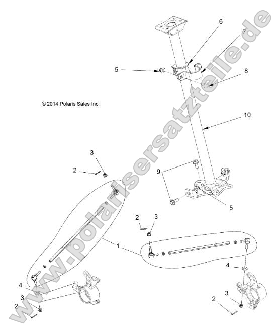 Steering, Steering Post Asm.