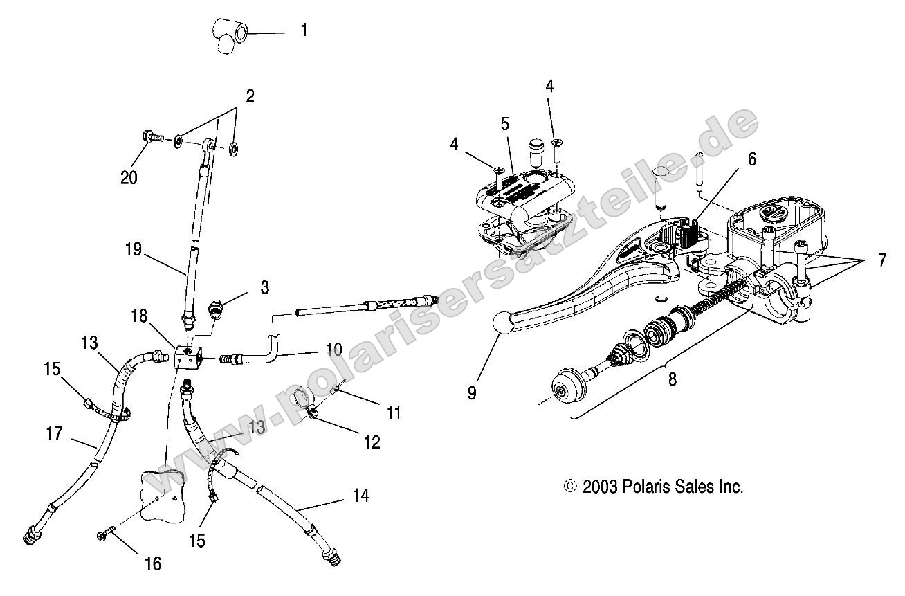 Controls - Master Cylinder/Brake Line