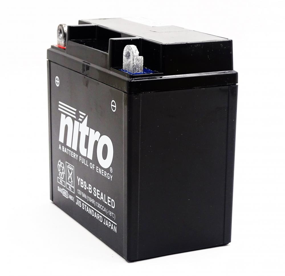 Nitro NB9-B / YB9-B SLA GEL AGM Batterie 12V 9AH - Einbaufertig (CB9-B, 12N9-4B1)