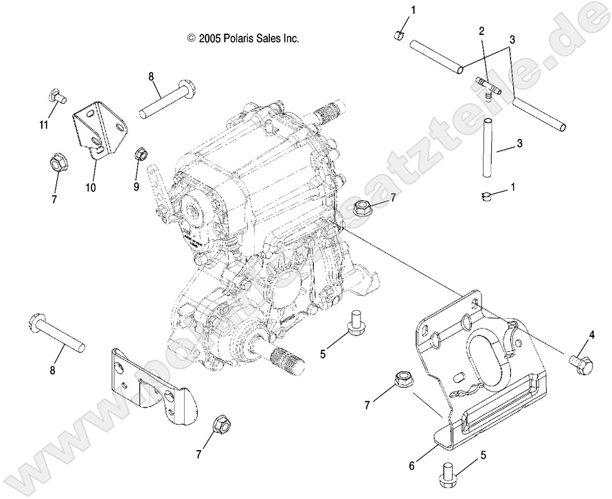 DRIVE TRAIN, MAIN GEARCASE MOUNTING