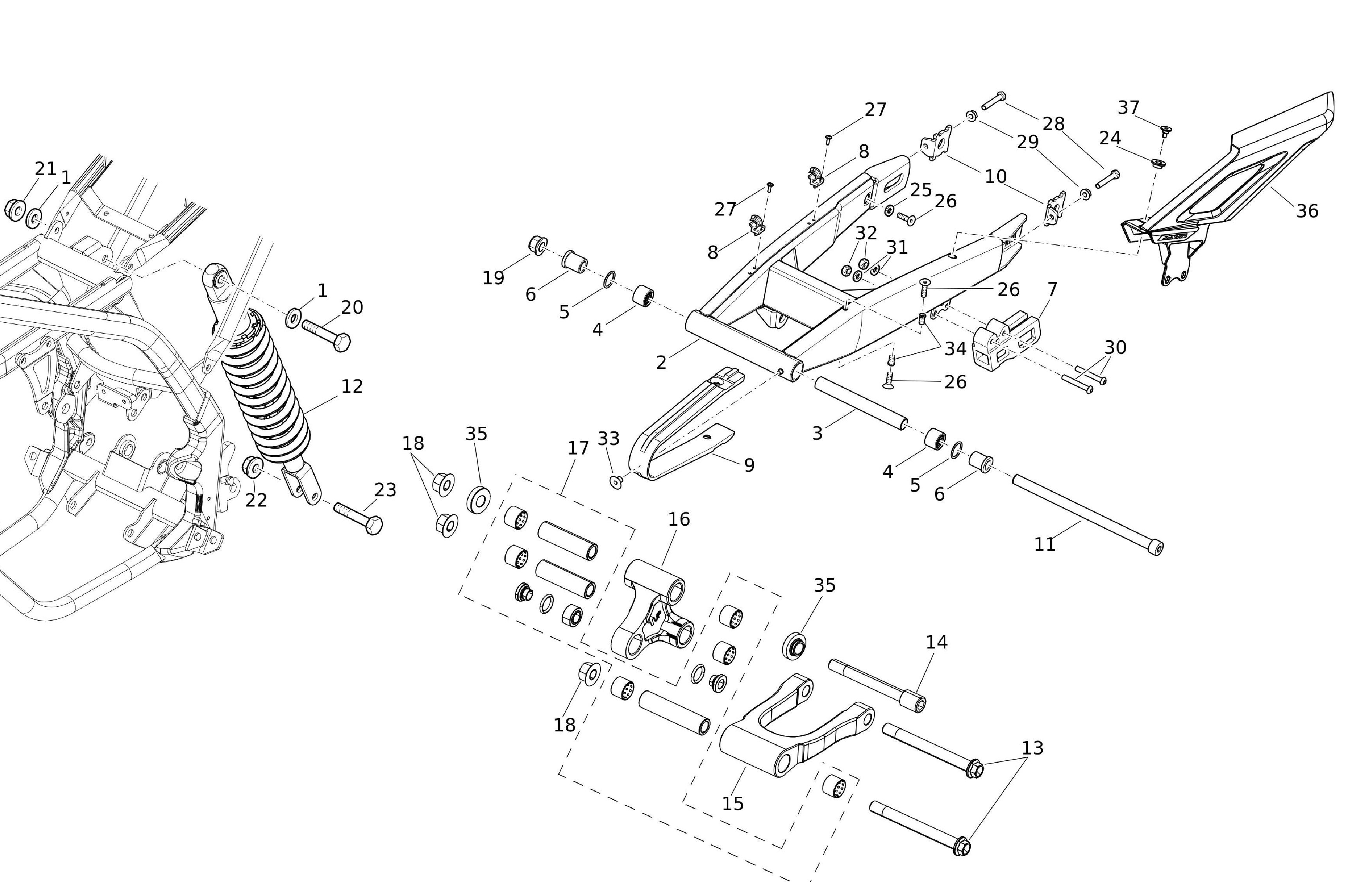 Hinterradschwinge Hinterradschwinge