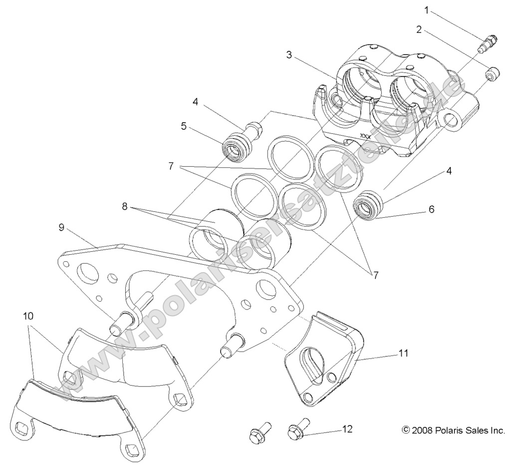 BRAKES, FRONT CALIPER