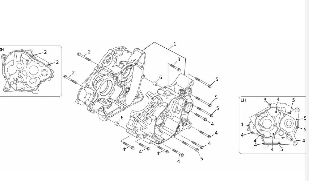Caballero125MY24-Carter Motorgehäuse