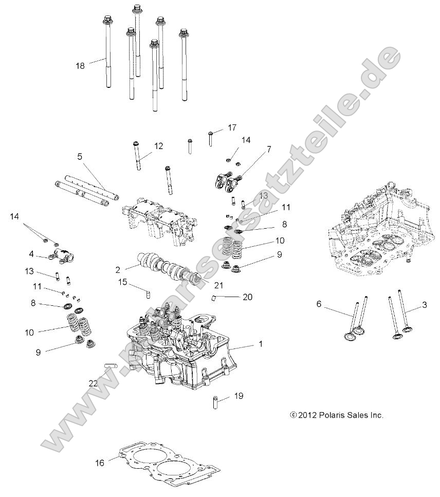Engine, Cylinder Head, Cam and Valevs