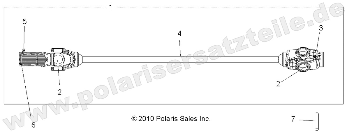 DRIVE TRAIN, FRONT PROP SHAFT