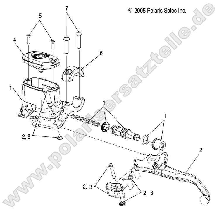 CONTROLS, LH MASTER CYLINDER
