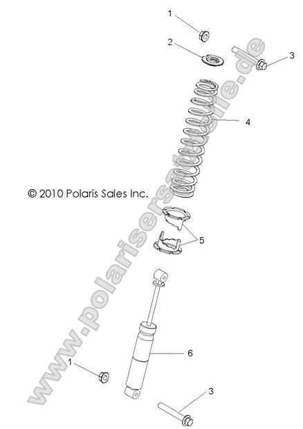 SUSPENSION, REAR SHOCK MOUNTING
