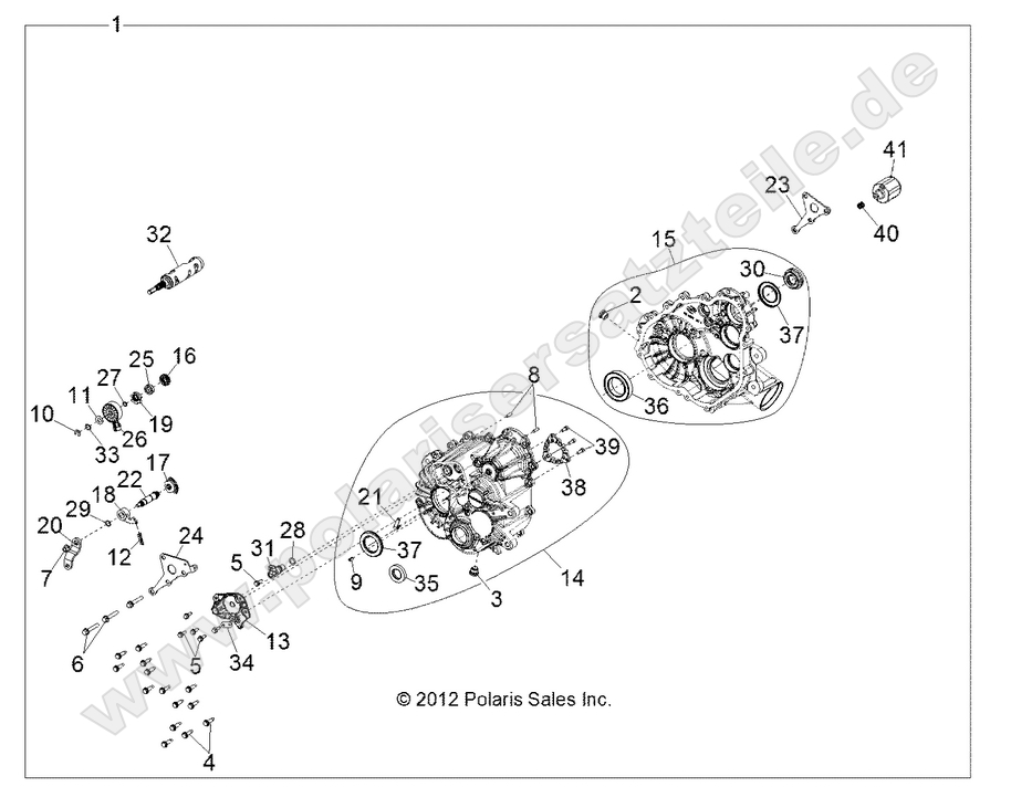 DRIVE TRAIN, MAIN GEARCASE