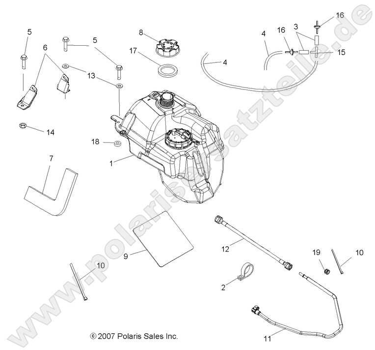 BODY, FUEL TANK ASM.