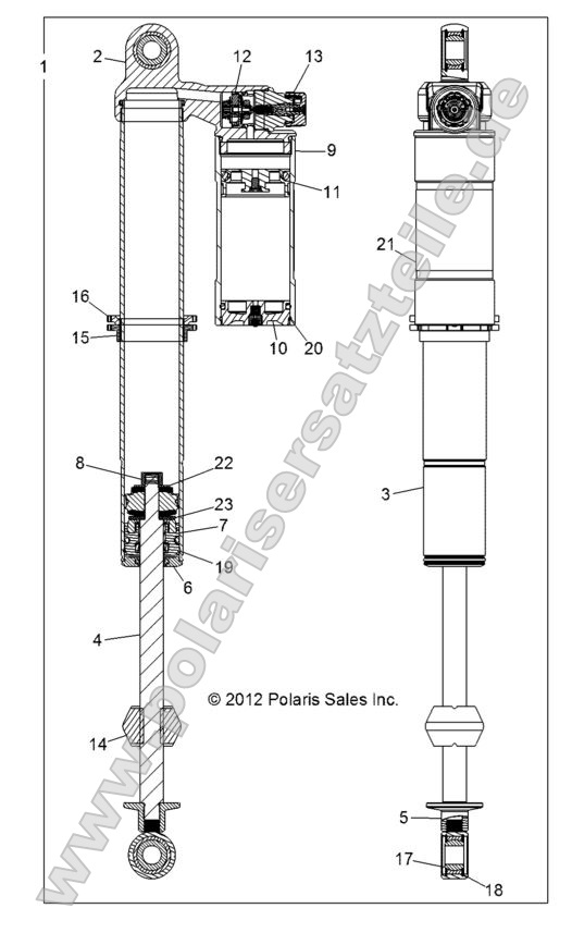 SUSPENSION, REAR SHOCK