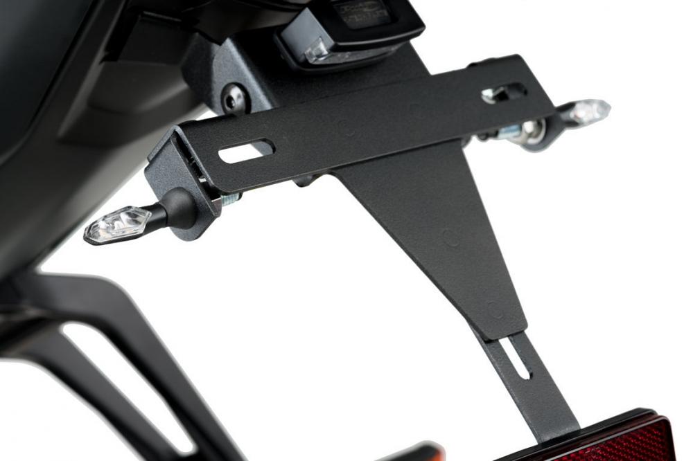 Puig LED Blinker Set Putt, schwarz, Glas klar, ABE, 62,8x15,4 mm