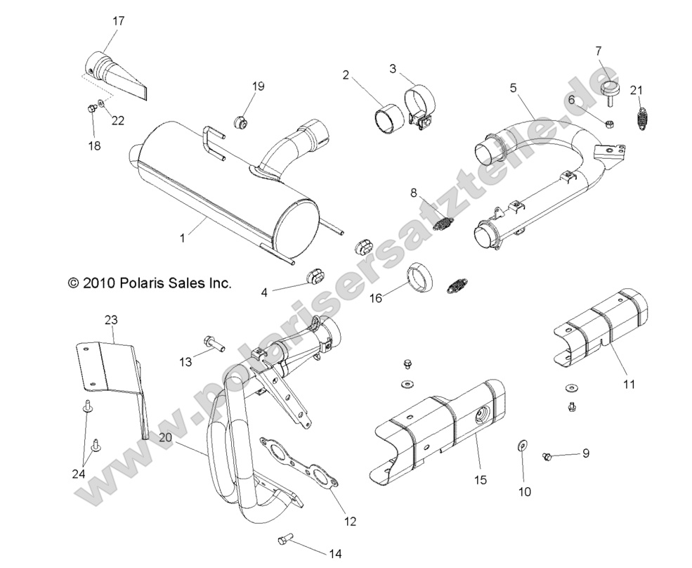 ENGINE, EXHAUST SYSTEM