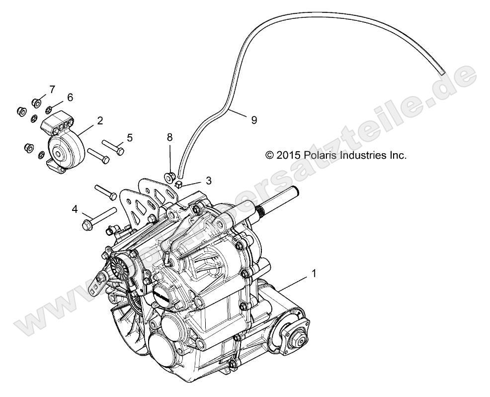 DRIVE TRAIN, MAIN GEARCASE MOUNTING