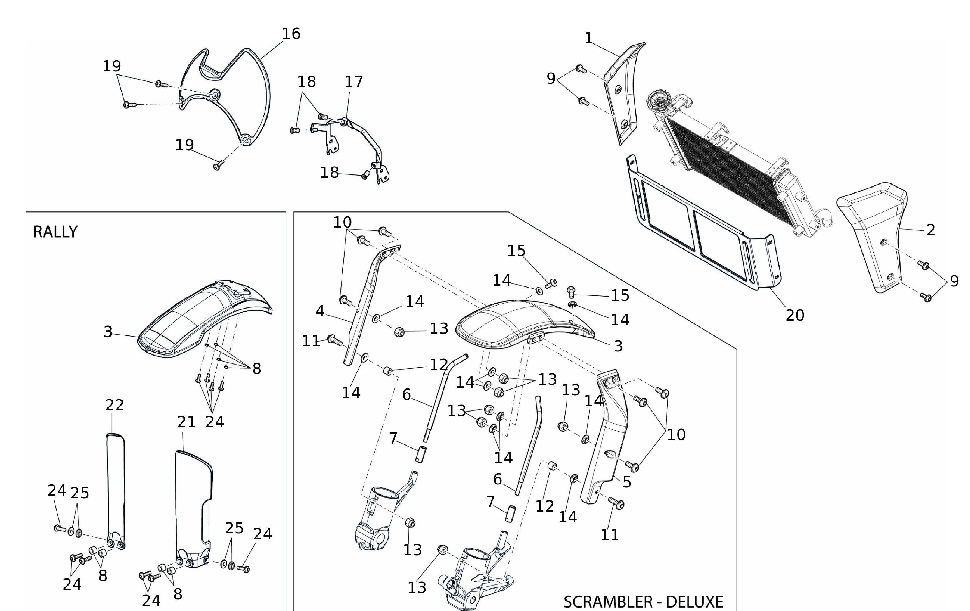 Schutzblech vorne Schutzblech vorne