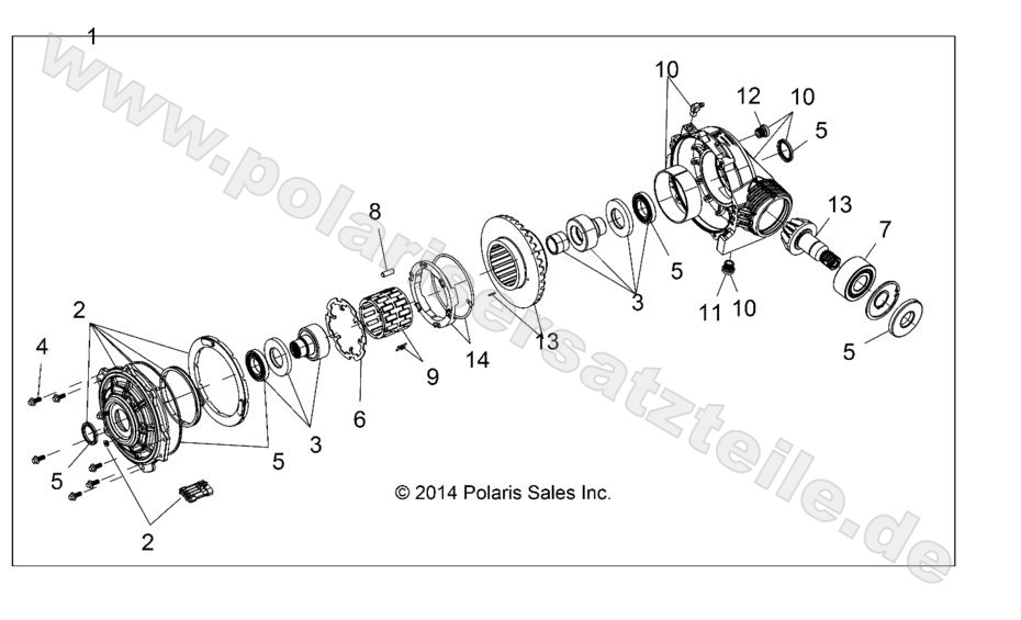 DRIVE TRAIN, FRONT GEARCASE