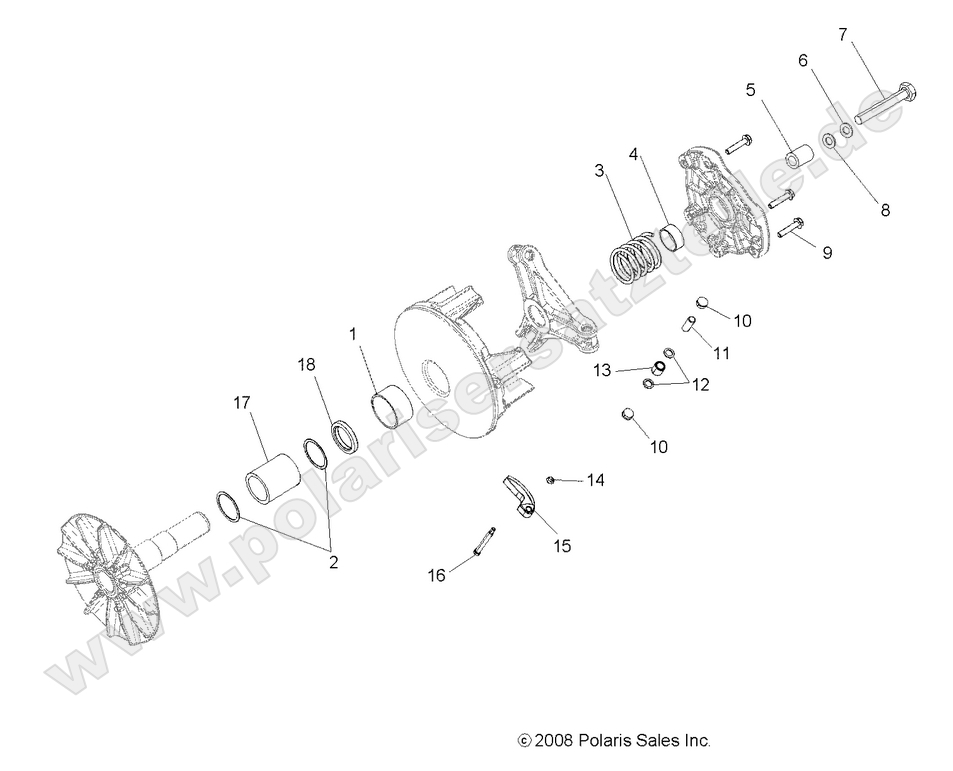 DRIVE TRAIN, PRIMARY CLUTCH