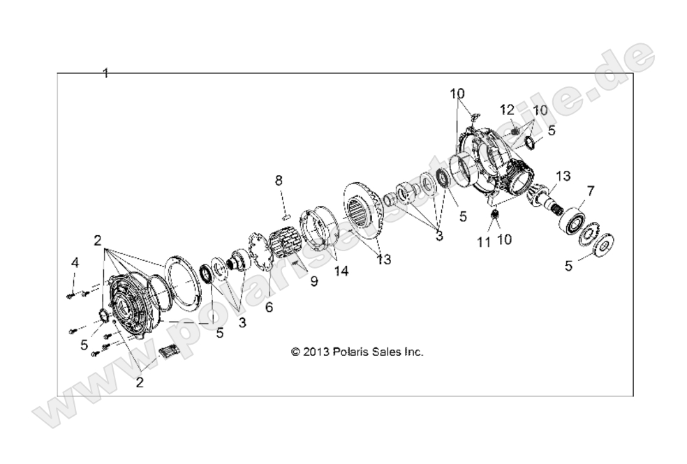 DRIVE TRAIN, FRONT GEARCASE